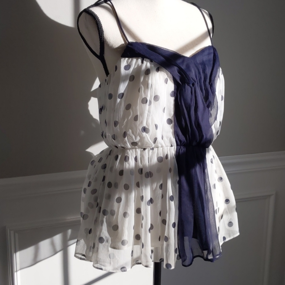 Anthropologie peplum tank top blouse